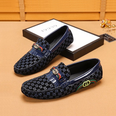 Gucci 2019 Mens Leather Loafer - 구찌 2019 남성용 레더 로퍼 GUCS0575,Size(240 - 270).네이비