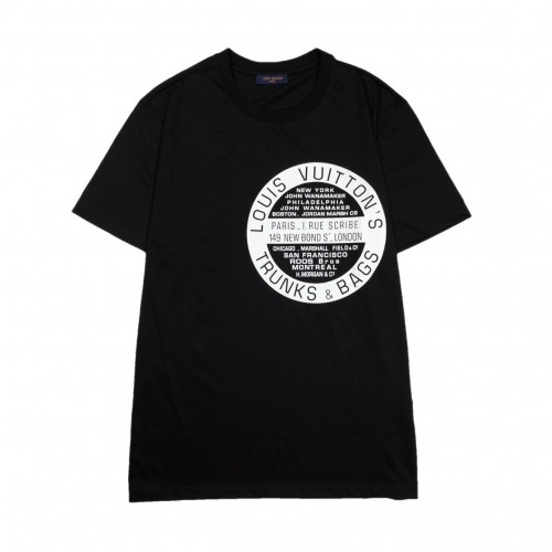 [루이비통]Louis vuitton 2020 Mm/Wm Crew-neck Cotton Short Sleeved Tshirts - 루이비통 2020 남자 크루넥 고튼 반팔티 Lou01581x.Size(s - 2xl).블랙