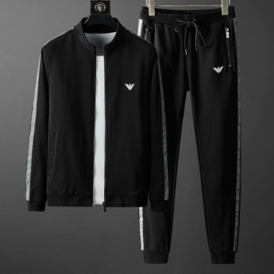 [알마니]Emporio Armani 2020 Mens Cotton Training Clothes&Pants - 알마니 2020 남성 코튼 트레이닝복&팬츠 Arm0586x.Size(m - 4xl).블랙