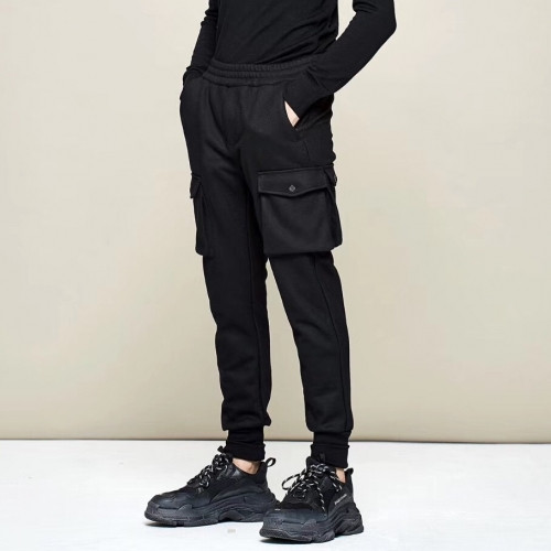 Stone Island 2020 Mens Logo Casual Wool Pants - 스톤아일랜드 2020 남성 로고 캐쥬얼 울 팬츠 Sto0115x.Size(s - 2xl).블랙