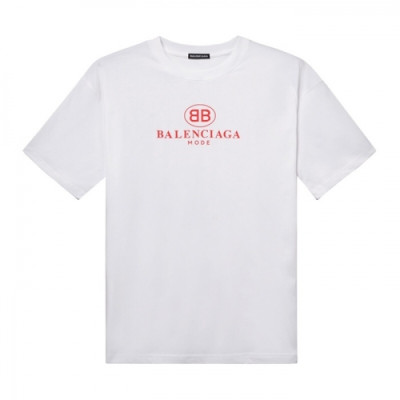 [발렌시아가]Balenciaga 2020 Mm/Wm Logo Cotton Short Sleeved Tshirts - 발렌시아가 2020 남자 로고 코튼 반팔티 Bal0469x.Size(xs - l).화이트