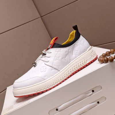 Louis Vuitton 2019 Mens Leather Sneakers - 루이비통 2019 남성용 레더 스니커즈 LOUS0483,Size(240 - 270).화이트