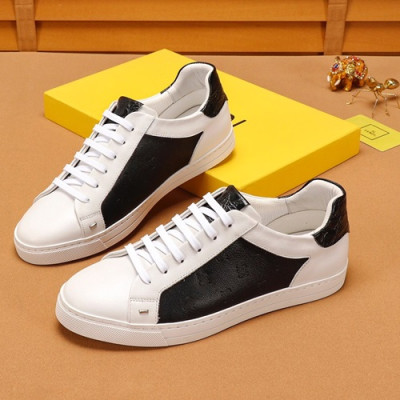 Fendi 2019 Mens Leather Sneakers - 펜디 2019 남성용 레더 스니커즈 FENS0265,Size(240 - 270).화이트