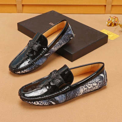 Armani 2019 Mens Leather Loafer - 알마니 2019 남성용 레더 로퍼 ARMS0128.Size (240 - 270).블랙