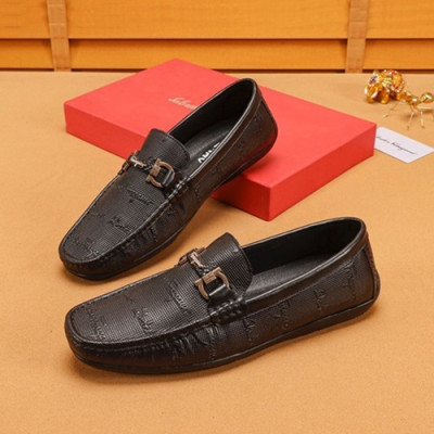 Ferragamo 2019 Mens Leather Loafer - 페라가모 2019 남성용 레더 로퍼 FGMS0131,Size(240 - 270).블랙