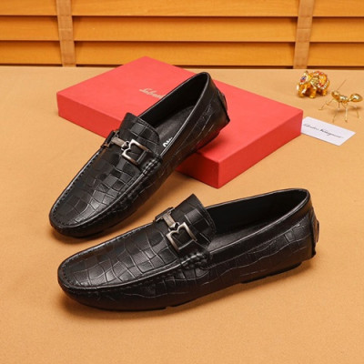 Ferragamo 2019 Mens Leather Loafer - 페라가모 2019 남성용 레더 로퍼 FGMS0136,Size(240 - 270).블랙