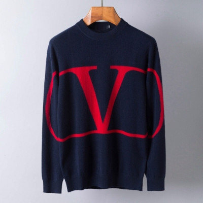 [발렌티노]Valentino 2020 Mens Big Logo Crew-neck Wool Sweaters - 발렌티노 2020 남성 빅로고 크루넥 울 스웨터 Val0328x.Size (m - 3xl).네이비