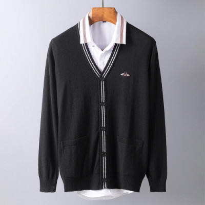 [커스텀급]Gucci 2020 Mens Trendy V-neck Wool Cardigan - 구찌 2020 남성 트렌디 브이넥 울 가디건 Guc02065x.Size(m - 3xl).블랙