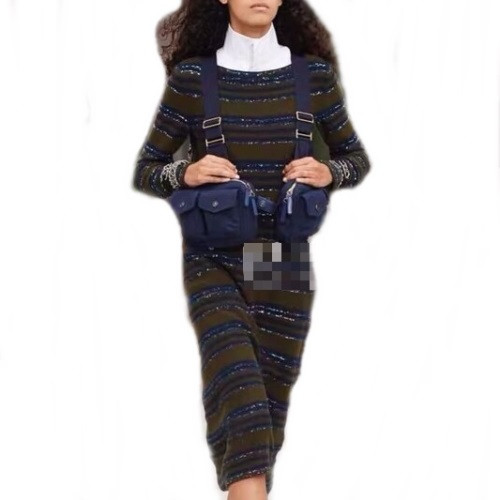 Chanel Ladies Trendy Cashmere One-pieces - 샤넬 여성 트렌디 캐시미어 원피스 - cnl535x