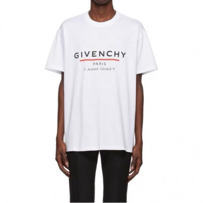 [지방시]Givenchy 2020 Mens Logo Cotton Short Sleeved Tshirts - 지방시 2020 남성 로고 코튼 반팔티 Giv0297x.Size(xs - l).화이트