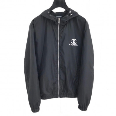 [샤넬]Chanel 2020 Mens Logo Casual Windproof Jackets - 샤넬 2020 남성 로고 캐쥬얼 방풍 자켓 Cnl0537x.Size(m - 3xl).블랙