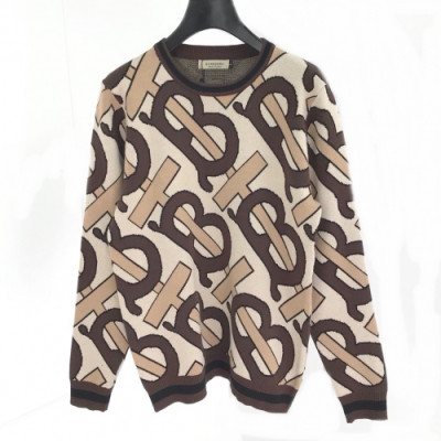 [버버리]Burberry 2020 Mm/Wm Retro Logo Crew-neck Wool Sweater - 버버리 2020 남자 레트로 로고 크루넥 울 스웨터 Bur02055x.Size(l - 3xl).브라운