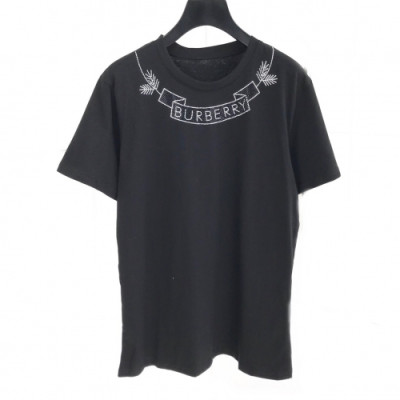 [버버리]Burberry 2020 Mm/Wm Logo Cotton Short Sleeved Tshirts - 버버리 2020 남자 로고 코튼 반팔티 Bur02071x.Size(s - 2xl).블랙