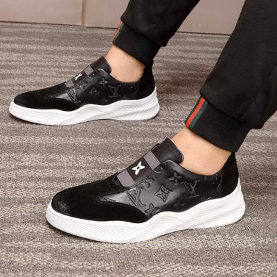 Louis Vuitton 2019 Mens Leather Sneakers - 루이비통 2019 남성용 레더 스니커즈 LOUS0513,Size(240 - 270).블랙