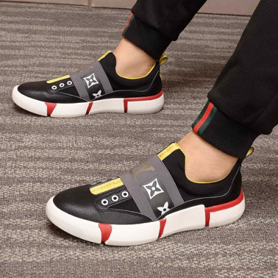 Louis Vuitton 2019 Mens Leather Sneakers - 루이비통 2019 남성용 레더 스니커즈 LOUS0516,Size(240 - 270).블랙