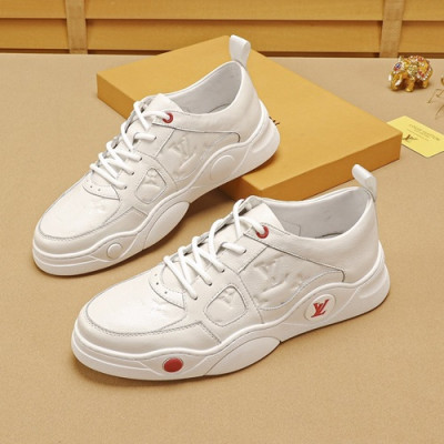 Louis Vuitton 2019 Mens Leather Sneakers - 루이비통 2019 남성용 레더 스니커즈 LOUS0522,Size(240 - 270).화이트