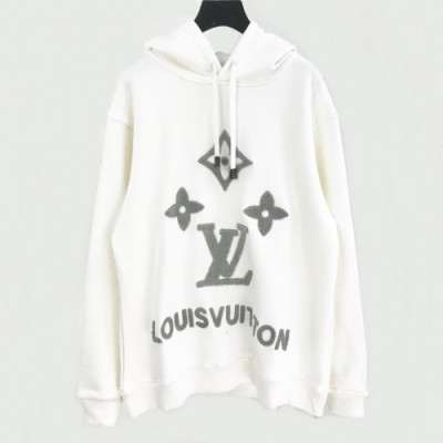 [루이비통]Louis vuitton 2020 Mm/Wm Logo Cotton Hoodie - 루이비통 2020 남자 로고 코튼 후디 Lou01631x.Size(s - 2xl).화이트