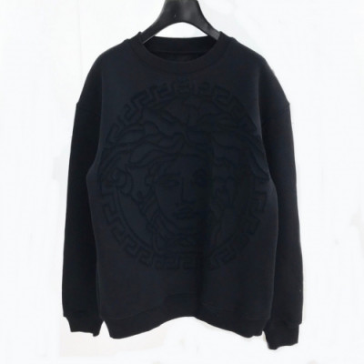 Versace 2020 Mens Medusa Crew-neck Cotton Tshirts - 베르사체 2020 남성 메두사 크루넥 코튼 기모 긴팔티 Ver0526x.Size(s - xl).블랙