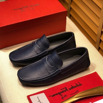 Ferragamo  2020 Mens Leather Loafer - 페라가모 2020 남성용 레더 로퍼 FGMS0154 ,Size(240 - 280).네이비