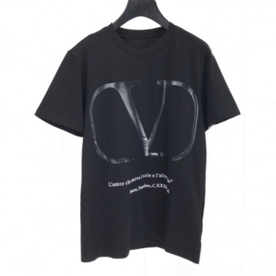 [발렌티노]Valentino 2020 Mm/Wm Cotton Short Sleeved Tshirts - 발렌티노 2020 남자 코튼 반팔티 Val0342x.Size(s - 2xl).블랙