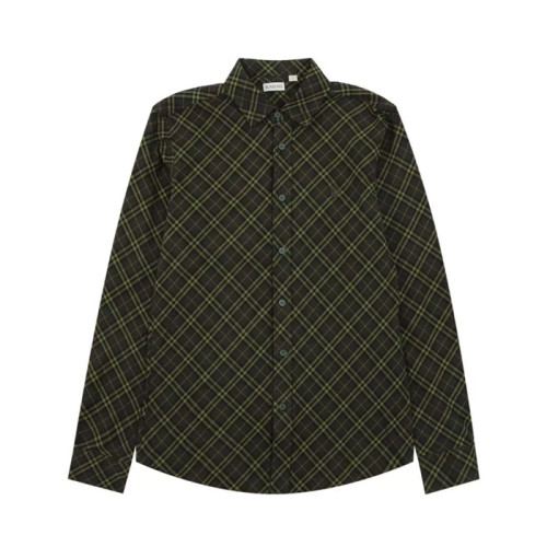 [버버리]Burberry 2025 Mm/Wm Classic Casual Check Tshirts - 버버리 2025 남자 클래식 캐쥬얼 체크 셔츠 Bur02081x.Size(xs - l).그린