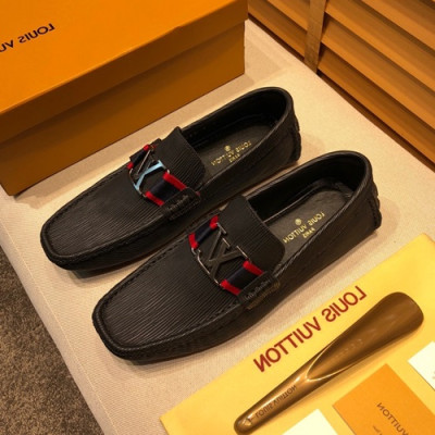 Louis Vuitton 2020 Mens Leather Loafer - 루이비통 2020 남성용 레더 로퍼 LOUS0527,Size(240 - 280).블랙