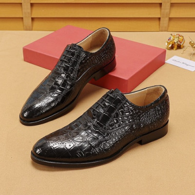 Ferragamo 2020 Mens Leather Oxford Shoes - 페라가모 2020 남성용 레더 옥스퍼드 슈즈 FGMS0160,Size(240 - 270).블랙