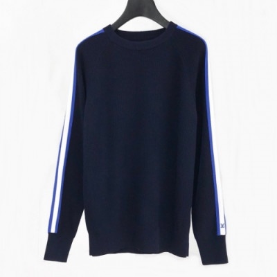 [루이비통]Louis vuitton 2020 Mens Logo Crew-neck Wool Sweaters - 루이비통 2020 남성 로고 크루넥 울 스웨터 Lou01643x.Size(m - 3xl).네이비