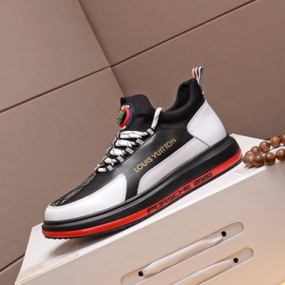 Louis Vuitton 2020 Mens Leather Sneakers - 루이비통 2020 남성용 레더 스니커즈 LOUS0550,Size(240 - 270).블랙