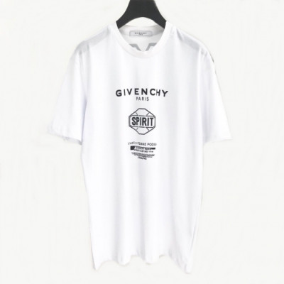 [지방시]Givenchy 2020 Mens Logo Cotton Short Sleeved Tshirts - 지방시 2020 남성 로고 코튼 반팔티 Giv0312x.Size(xs - l).화이트