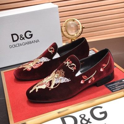 Dolce&Gabbana 2020 Mens Leather Loafer - 돌체앤가바나 2020 남성용 레더 로퍼 DGS0160,Size(240 - 270).레드