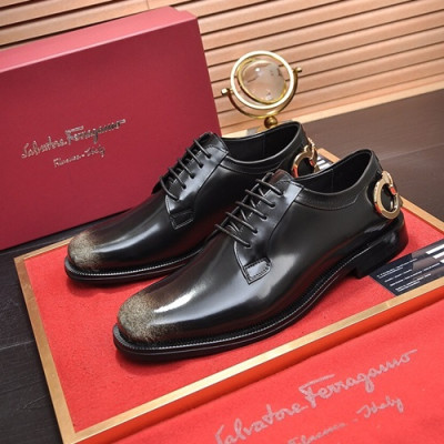 Ferragamo 2020 Mens Leather Oxford Shoes - 페라가모 2020 남성용 레더 옥스퍼드 슈즈 FGMS0168,Size(240 - 270).블랙