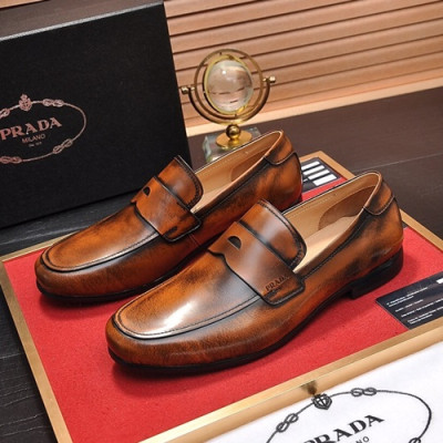 Prada 2020 Mens Leather Loafer - 프라다 2020 남성용 레더 로퍼,PRAS0265,Size(240 - 270).브라운