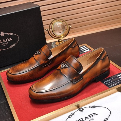 Prada 2020 Mens Leather Loafer - 프라다 2020 남성용 레더 로퍼,PRAS0266,Size(240 - 270).브라운