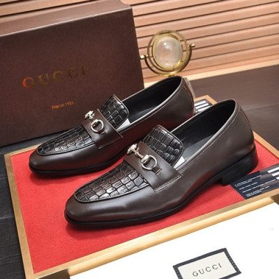 Gucci 2020 Mens Leather Loafer - 구찌 2020 남성용 레더 로퍼 GUCS0662,Size(240 - 270).브라운