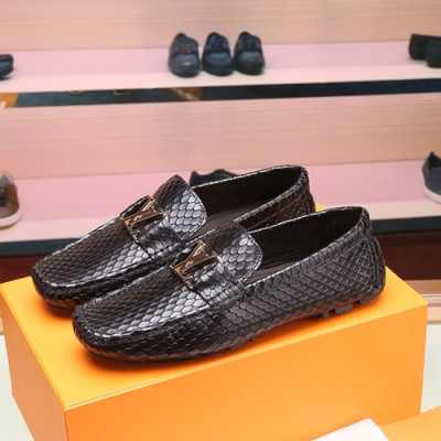 Louis Vuitton 2020 Mens Leather Loafer - 루이비통 2020 남성용 레더 로퍼 LOUS0567,Size(240 - 275).블랙