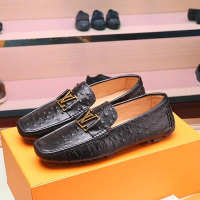 Louis Vuitton 2020 Mens Leather Loafer - 루이비통 2020 남성용 레더 로퍼 LOUS0568,Size(240 - 275).블랙