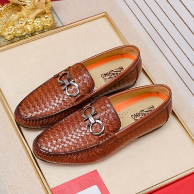 Ferragamo  2020 Mens Leather Loafer - 페라가모 2020 남성용 레더 로퍼 FGMS0171 ,Size(245 - 275).브라운