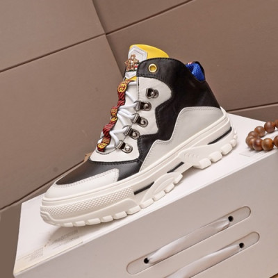 Gucci 2020 Mens Leather Sneakers - 구찌 2020 남성용 레더 스니커즈 GUCS0687,Size(240 - 270),화이트블랙