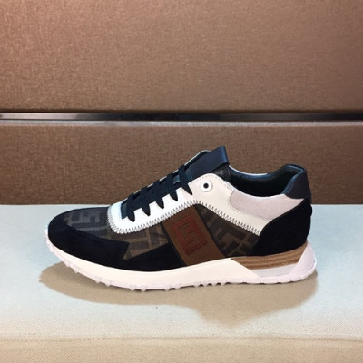 Fendi 2020 Mens Leather Sneakers - 펜디 2020 남성용 레더 스니커즈 FENS0274,Size(240 - 270).블랙