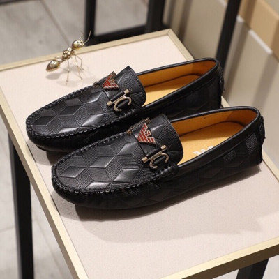 Armani 2019 Mens Leather Loafer - 알마니 2019 남성용 레더 로퍼 ARMS0142.Size (240 - 270).블랙