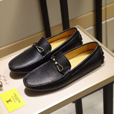 Louis Vuitton 2020 Mens Leather Loafer - 루이비통 2020 남성용 레더 로퍼 LOUS0618,Size(240 - 270).블랙