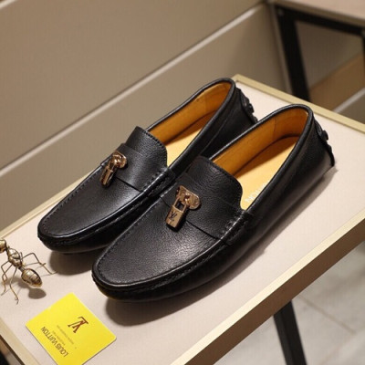 Louis Vuitton 2020 Mens Leather Loafer - 루이비통 2020 남성용 레더 로퍼 LOUS0619,Size(240 - 270).블랙