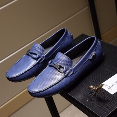 Ferragamo  2020 Mens Leather Loafer - 페라가모 2020 남성용 레더 로퍼 FGMS0187,Size(240 - 270).블루