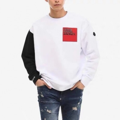 [몽클레어]Moncler 2019 Mens Logo Crew-neck Cotton Tshirts - 몽클레어 2019 남성 로고 크루넥 코튼 긴팔티 Moc01451x.Size(s - xl).화이트