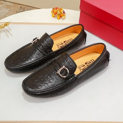 Ferragamo  2020 Mens Leather Loafer - 페라가모 2020 남성용 레더 로퍼 FGMS0203 ,Size(240 - 270).블랙