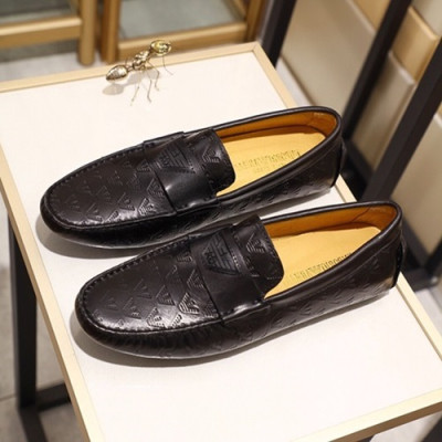 Armani 2020 Mens Leather Loafer - 알마니 2020 남성용 레더 로퍼 ARMS0148.Size (240 - 270).블랙