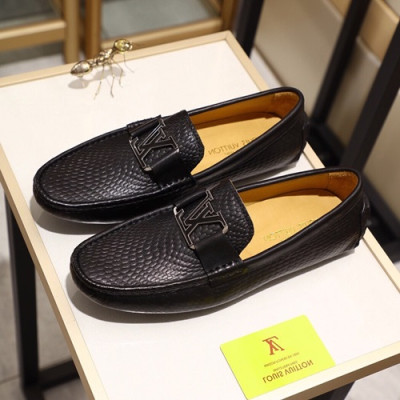 Louis Vuitton 2020 Mens Leather Loafer - 루이비통 2020 남성용 레더 로퍼 LOUS0641,Size(240 - 270).블랙