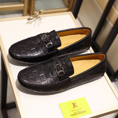 Louis Vuitton 2020 Mens Leather Loafer - 루이비통 2020 남성용 레더 로퍼 LOUS0643,Size(240 - 270).블랙