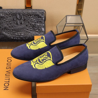 Louis Vuitton 2020 Mens Leather Loafer - 루이비통 2020 남성용 레더 로퍼 LOUS0666,Size(240 - 270).블루